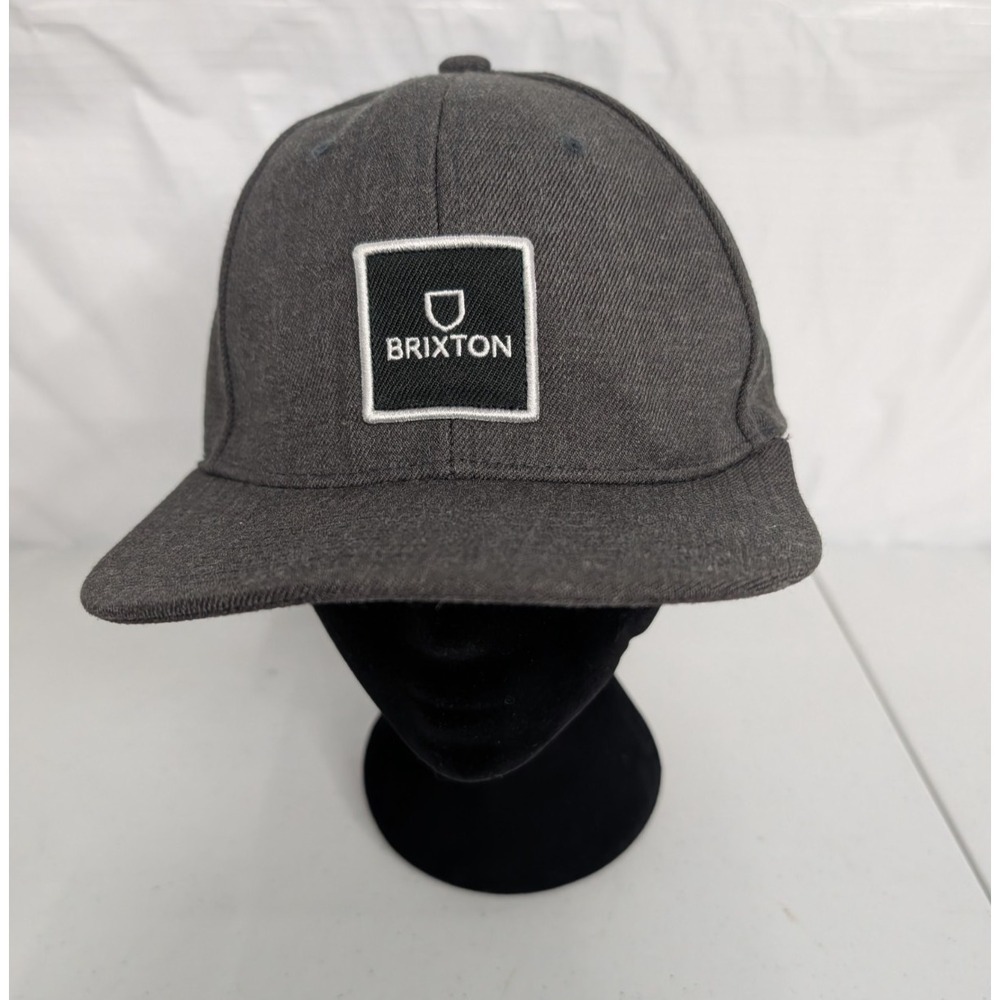 Brixton MFG Company Gray Black Adjustable SnapBack Hat Baseball Cap